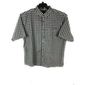 Walnut Creek Men's 2XL Short Sleeve Button Up Multicolor Cotton Blend Shirt A21